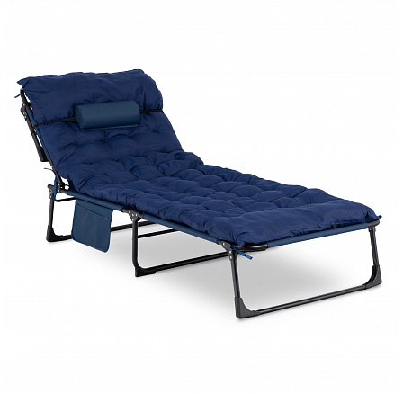 Zahradní Lehátko Polní Postel VENUS Modré