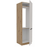 Kuchyňská skříň pro vestavnou lednici SOLEA - 60 LO-210 2F, Dub Artisan/Kašmír
