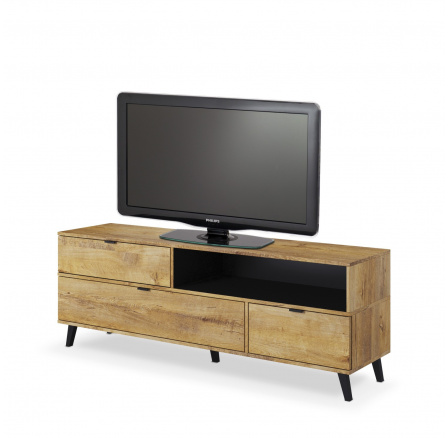 Tv komoda NEST RTV-1 RTV, dub/černá