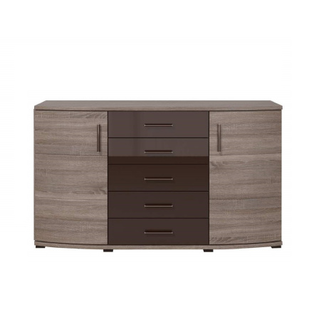 ORLANDO KOMODA k byt. stěně dub Sonoma tmavá/čokoládový lesk - hnědá MDF (P0SDOR02) (P0SD2R02) (MM) (K150) ORLANDO KOMODA k byt. stěně dub Sonoma tmavá/čokoládový lesk - hnědá MDF (P0SDOR02) (P0SD2R02) (MM) (K150)
