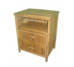 Komoda bambusová 2 zásuvky