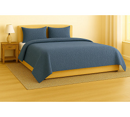 Francouzské mušelínové povlečení modré