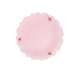 PINK MILKY Talíř na večeři s bílým okrajem 28 cm 731761