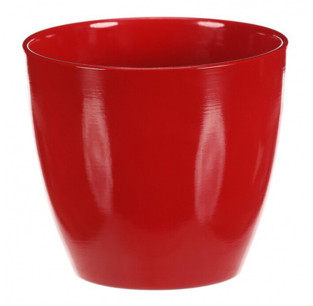 Obal na květiny - terakota, pr. 15 cm, barva červená Obal na květiny - terakota, pr. 15 cm, barva červená