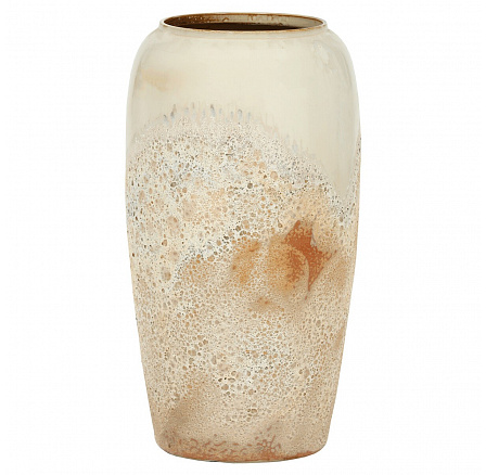 Váza keramická - výška 70 cm, světle šedá