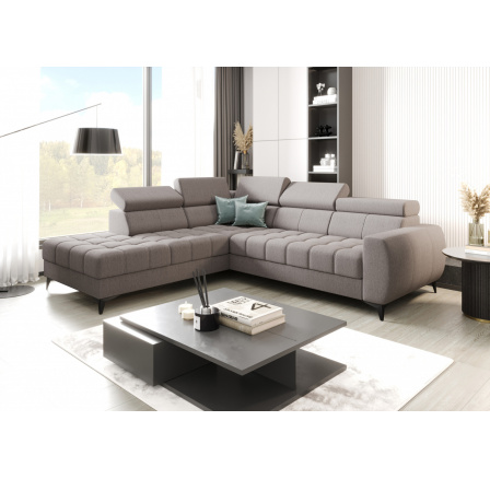 Rohová sedací souprava PORTO 225X255 cm - šedá , levá Rohová sedací souprava PORTO 225X255 cm - šedá , levá