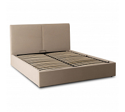 Postel 140x200 MARSYLIA s Úložným Prostorem Béžová Manšestrová