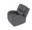 Polohovací křeslo, šedá, látka vintage, TV-4089 GREY