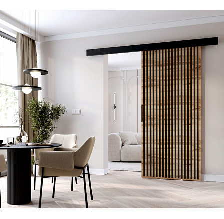 Posuvné dveře STANDART MIX L80, Wotan/Černá