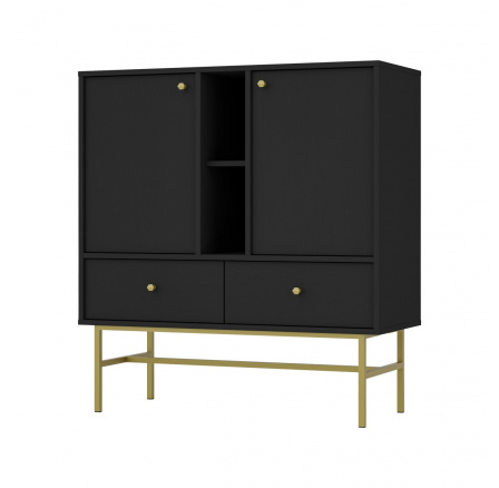 Komoda Tomila 825/3 černý grafit Komoda Tomila 825/3 černý grafit