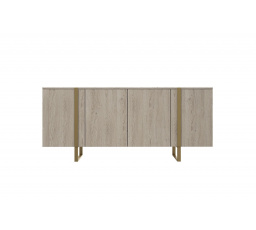 Komoda Verica, biskvitový dub / zlaté nohy