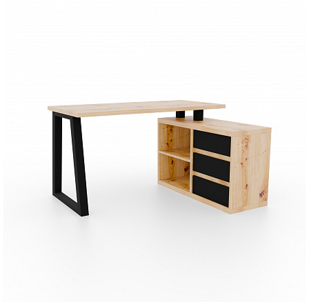 Rohový stůl Iwo II Artisan+Černý