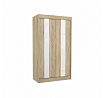Šatní skříň KAREN 120, Sonoma/White Lacobel