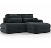 Ripeli Corner Sofa Bed with Storage, Dark Green Velvet, Right-Hand Facing Modullo 35 180x128 Right 1