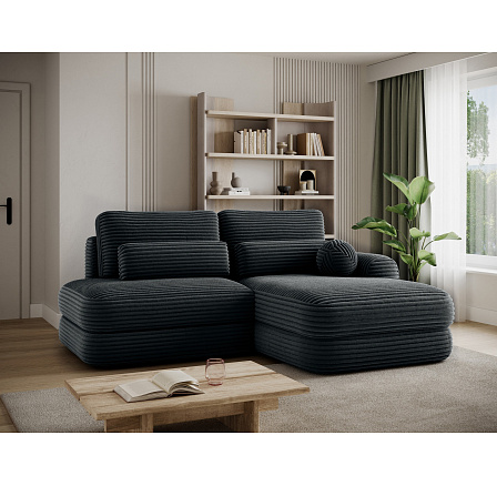 Ripeli Corner Sofa Bed with Storage, Dark Green Velvet, Right-Hand Facing Modullo 35 180x128 Right 1