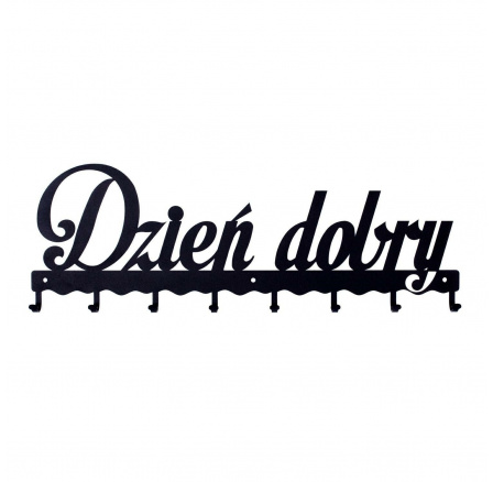 Nástěnný věšák Dobrý den 01 černý
