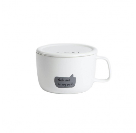Hrnek KATIS s kočkou a porcelánovým víčkem 0.9 l 707995