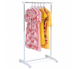 Stojan na šaty, kov, bílá, ABD-1201 WT