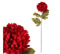 Chryzantéma - umělá řezaná květina, červená