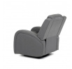 Polohovací křeslo, šedá, látka vintage, TV-4089 GREY