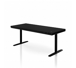 Elektrický výškově nastavitelný stůl sit-stand se zásuvkou a bezdrátovou nabíječkou Qi, černý, 1600 mm: ELLIS