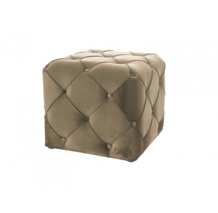 Taburet AVIVA K Velvet, béžový Bluvel 28/wenge Taburet AVIVA K Velvet, béžový Bluvel 28/wenge