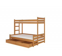 Třílůžková patrová postel BENITO 200x90 Olše