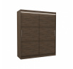 Posuvná skříň s LED osvětlením LINCOLN 180 Choco+Choco