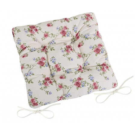 Sedák prošívaný 40x40 cm pnoucí růžička