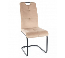 Jídelní židle AXO VELVET, Béžový Bluvel 28/černý mat