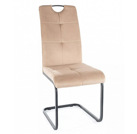 Jídelní židle AXO VELVET, Béžový Bluvel 28/černý mat Jídelní židle AXO VELVET, Béžový Bluvel 28/černý mat