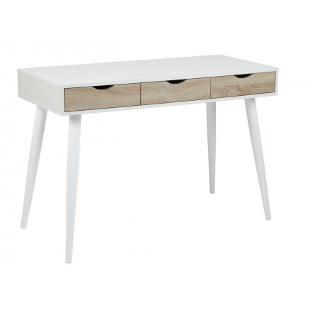 Psací stůl Scandi bílý/ bělené zásuvky Psací stůl Scandi bílý/ bělené zásuvky