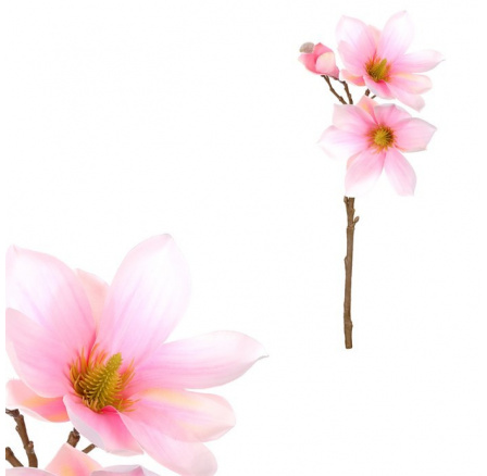 Magnolie - umělá květina, barva růžovo-bílá Magnolie - umělá květina, barva růžovo-bílá
