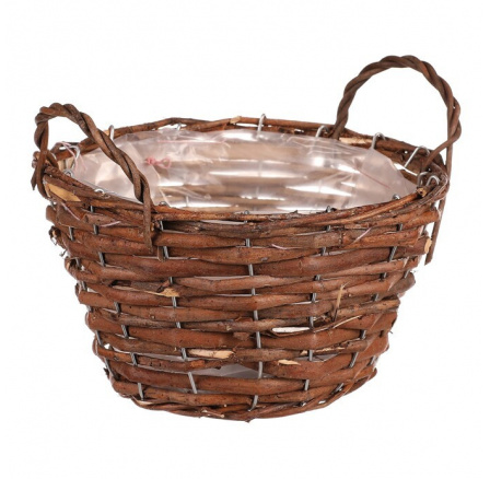 Koš proutěný - obal na květiny, vel. XS, hnědý Koš proutěný - obal na květiny, vel. XS, hnědý