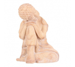 Buddha - zahradní figurka, magnesium, imitace dřeva