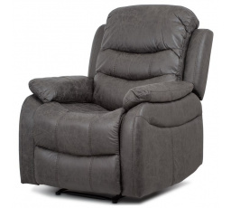 Polohovací křeslo, šedá, látka vintage, TV-4086 GREY