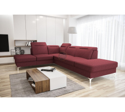 Rohová sedací souprava OSLO 295x220červená , levá