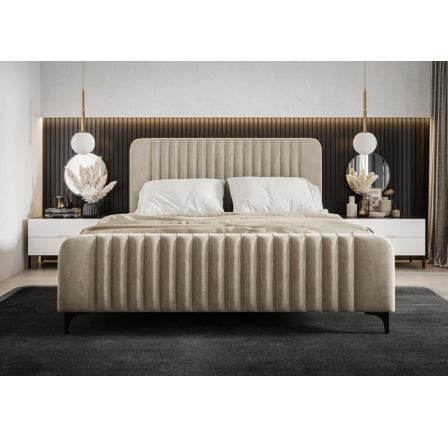 Postel MODENA - 160 cm x 200 cm, volitelný odstín Postel MODENA - 160 cm x 200 cm, volitelný odstín