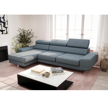Rohová sedací souprava MILANO MINI 270 cm - světle modrá , levá Rohová sedací souprava MILANO MINI 270 cm - světle modrá , levá