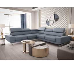 Rohová sedací souprava MILANO MAX 270x270 cm - šedomodrá