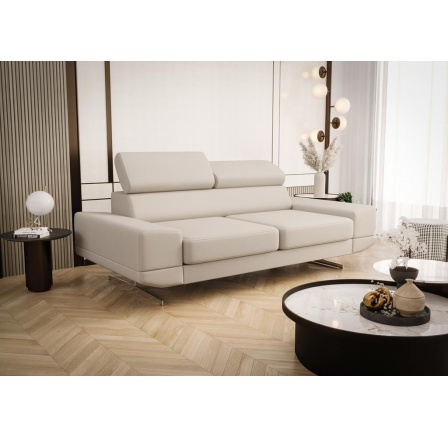 Sofa MILANO II 200 cm přírodní kůže - Béžová kůže