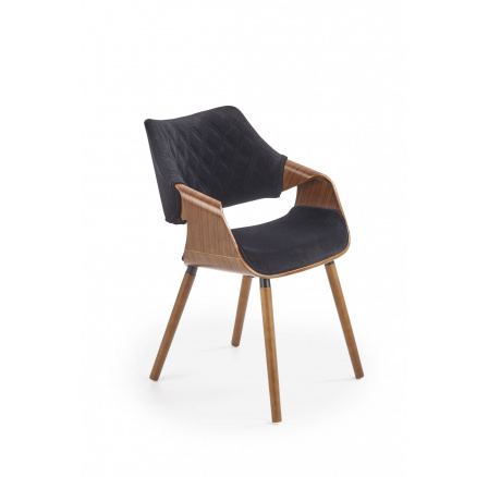 Jídelní židle K396, ořechová / černá