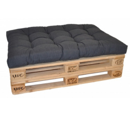 Sedák na paletu 120x80 tmavě šedý melír