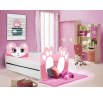 Postel s matrací a šuplíkem BEAR PINK 140x70 Růžová