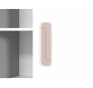 Regál IQ 0301, Šedá Platina/Bílá/Pudrová