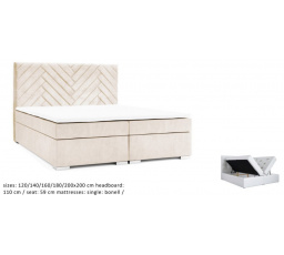Kontinentální postel Malta 200x200