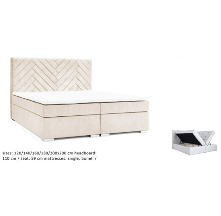 Kontinentální postel Malta 200x200