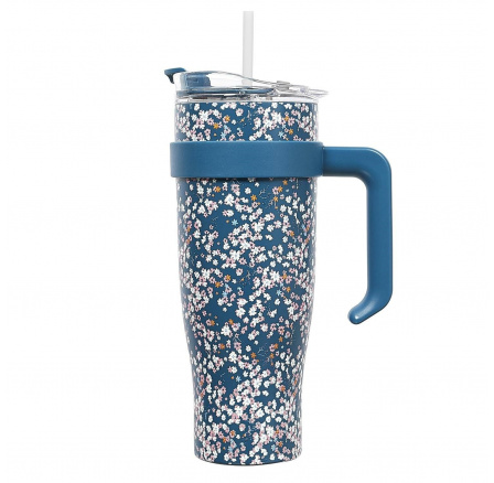 Termohrnek Miami Floral modrý