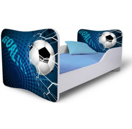 Dětská postel FOTBAL modrá 160x80 cm
