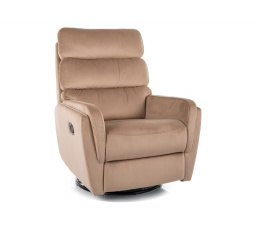 Polohovací otočné křeslo ARGOS VELVET, Béžový Bluvel 28